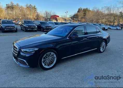 2022 Mercedes-Benz S 580 4Matic из США, поврежденный, VIN W1K6G7GB6NA074813